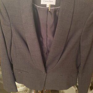 CALVIN KLEIN SUIT JACKET SHAWL COLLAR GRAY COLOR SIZE 10 PC1